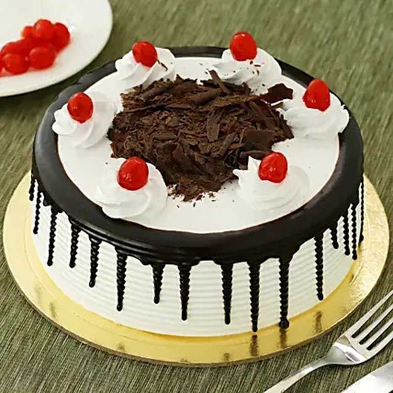 Birthday Black Forest Eggless Cake
