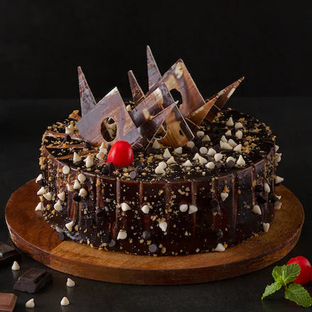 Choclate and cherry cake