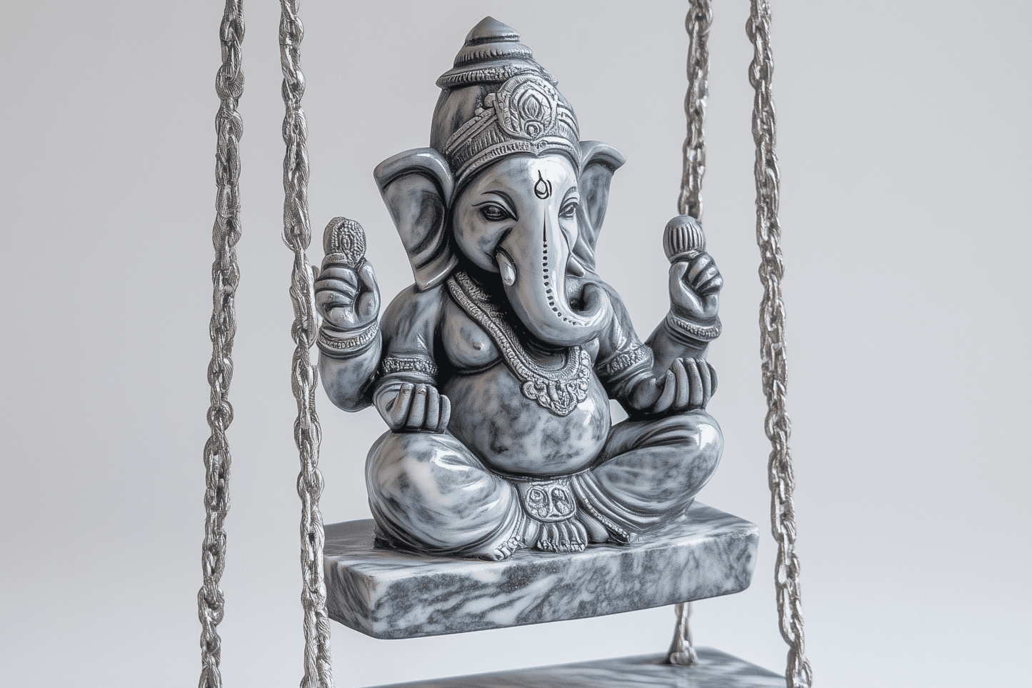 Iron Ganesha TLight Candle Stand
