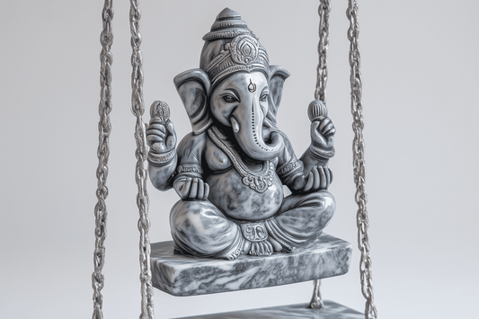 Iron Ganesha TLight Candle Stand